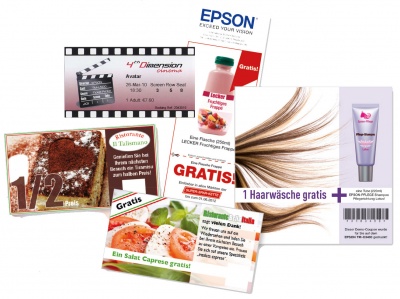 coupons und tickets mit dem TM-C3400