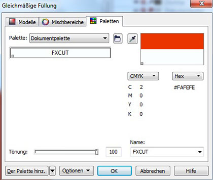 Wie erstelle ich Cutlines in CorelDraw für Primera FX1200e
