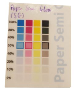 Papier Semi Gloss nach 20 Minuten im Wasser
