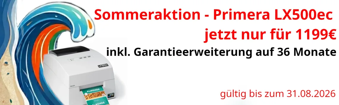 ☀️Erstklassige Etiketten, erstklassiger Preis: Das LX500ec Sommer-Special