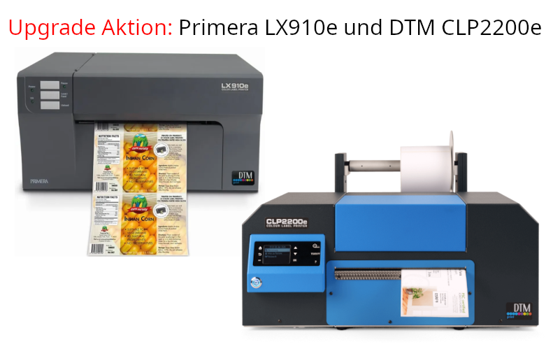 Upgrade Aktion: steige jetzt auf den Primera LX910e oder DTM CLP2200e um und spare bis zu 899€